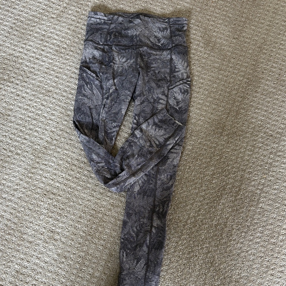 lululemon athletica Black Patterned Women Jeggings